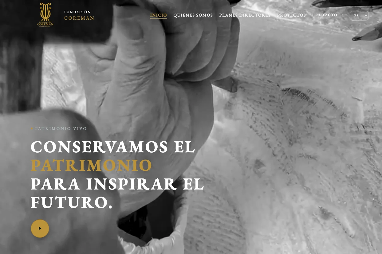 Web de Fundación Coreman